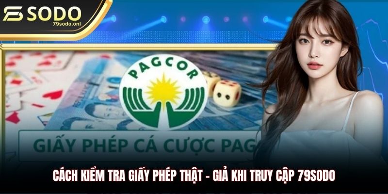 Cách kiểm tra giấy phép thật - giả khi truy cập 79SODO